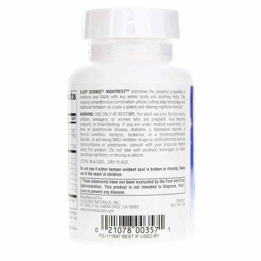 Sleep Science NightRest with Melatonin, SNN